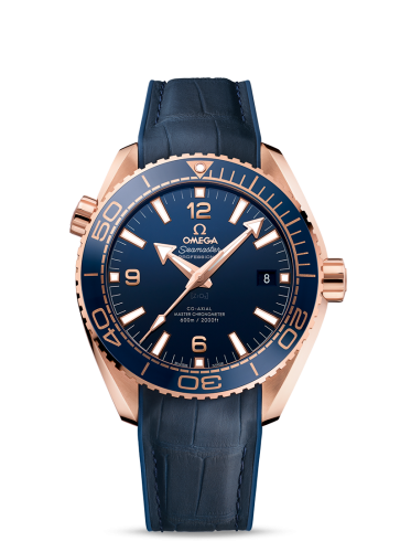 Omega Seamaster Planet Ocean 600M Co-Axial 43.5 Master Chronometer Sedna Gold / Blue / Strap